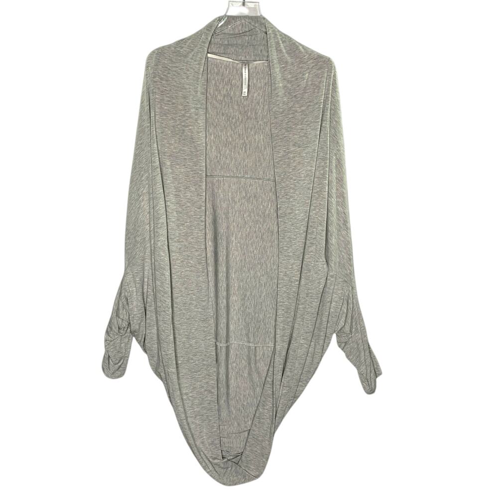 The Group Babaton ML Long Cocoon Cardigan Heather Light Grey